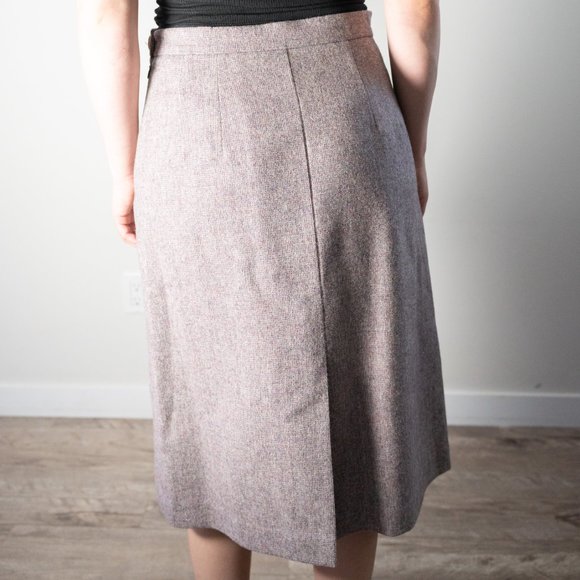 Vintage Wool Mid Length Skirt - Picture 7 of 8